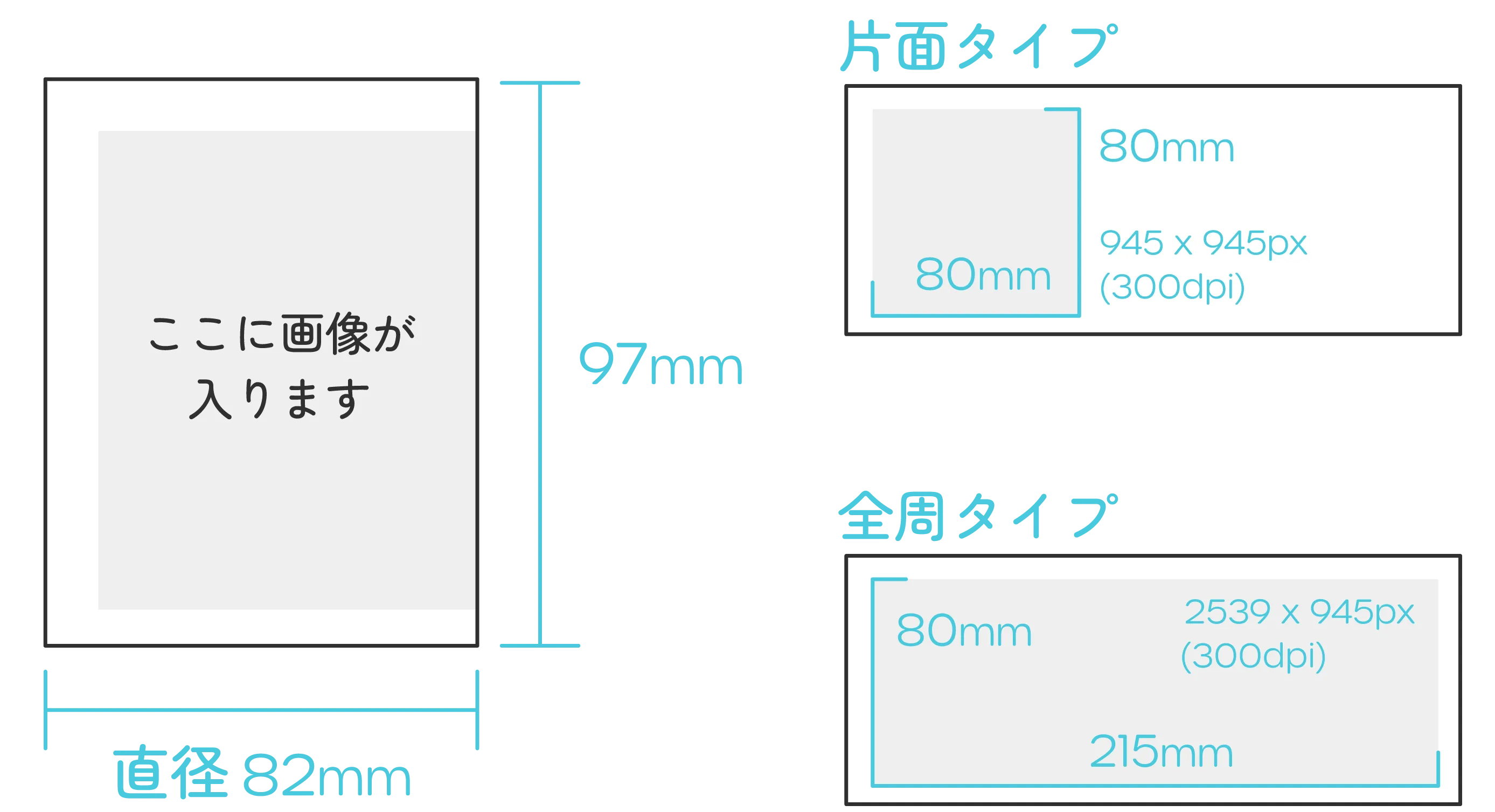 キャニスター サイズと印刷範囲